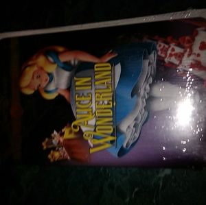 Disney's Alice In Wonderland VHS Tape Rare